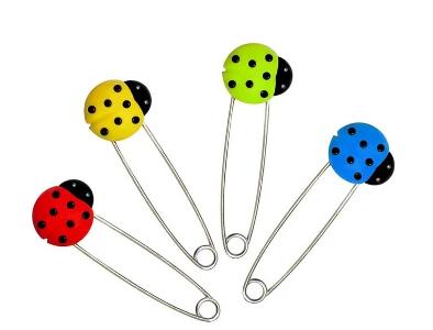 PUKU 藍企鵝 瓢蟲安全別針4入