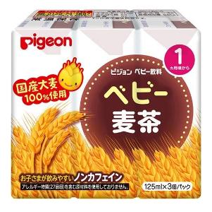 日本 PIGEON 貝親 嬰兒麥茶3包裝 1m+