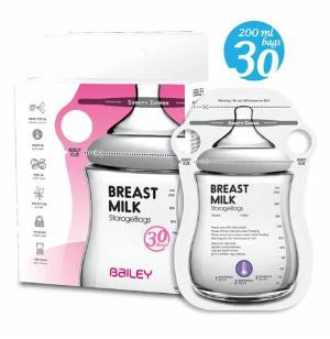 bailey 30個裝 -入指孔型母乳袋