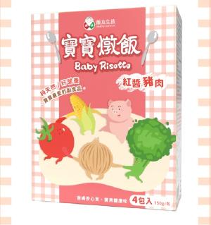 寶寶燉飯 - 紅醬豬肉 150g x 4 (12M+)