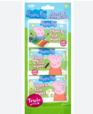 Peppa Pig 面部手部濕紙巾（3包裝）