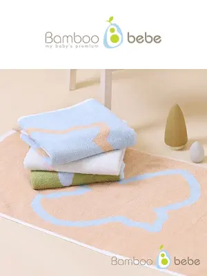韓國 Bamboo bebe 竹纖維面巾-村莊之守護 小山
